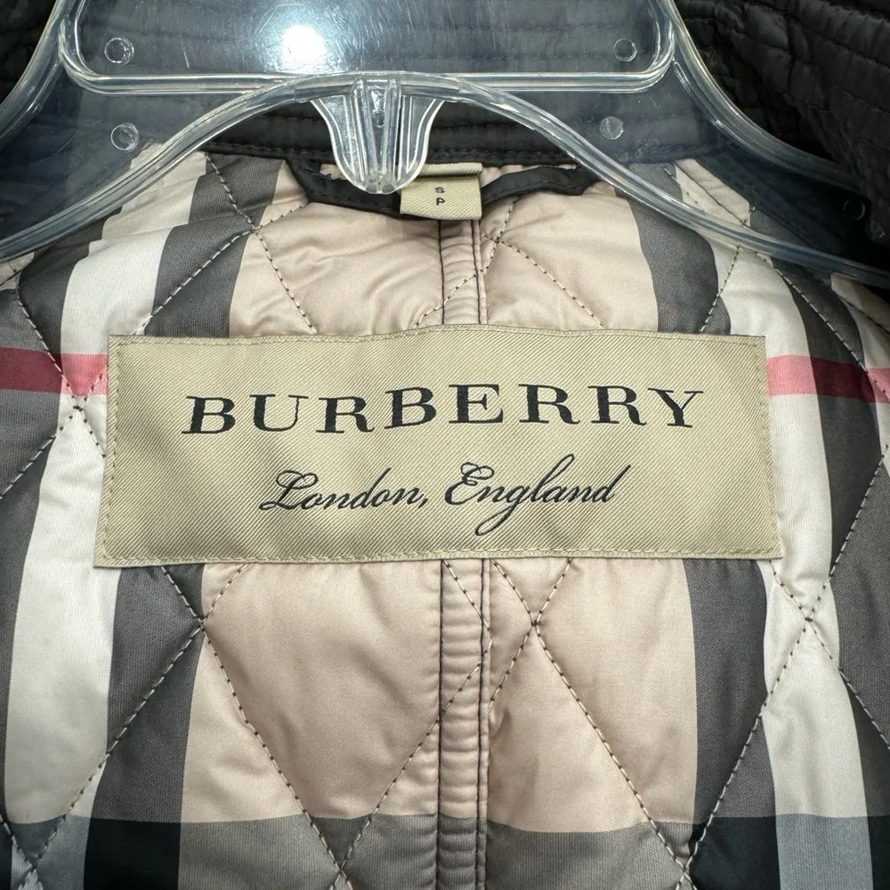 Burberry Baughton Quilted Belt Jacket Coat Flint - Picture 2 of 8